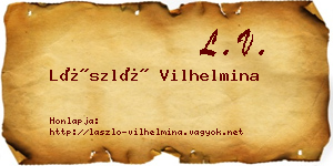 László Vilhelmina névjegykártya